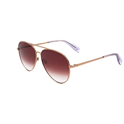 Rag & Bone Unisex 59mm Red Gold Sunglasses