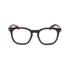 Rag & Bone Rag And Bone Unisex Blue Rectangular Eyeglass Frames Rnb7037/g-1 In Transparent