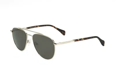 Rag & Bone Unisex Gold 55mm Sunglasses In Green