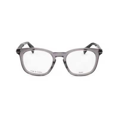 Rag & Bone Rag And Bone Unisex Grey Rectangular Eyeglass Frames Rnb7037/g