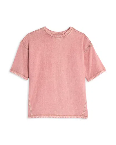 Rag & Bone Unisex Mini Miramar Terry Kelly Boxy Tee - Little Kid, Big Kid In Pink
