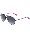 Rag & Bone 58mm Gradient Aviator Sunglasses In Blue