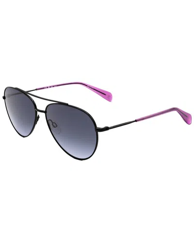 Rag & Bone Unisex Rnb1064 58mm Sunglasses In Purple