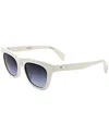 Rag & Bone Unisex Rnb1086 52mm Sunglasses In White