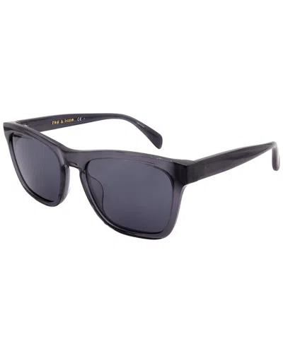 Rag & Bone Unisex Rnb5051/s 54mm Sunglasses In Blue
