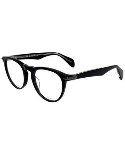 Rag & Bone Unisex Rnb7003 51mm Optical Frames In Black