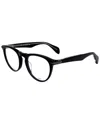 Rag & Bone Unisex Rnb7003 51mm Optical Frames In Black