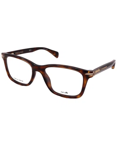 Rag & Bone Unisex Rnb7041/g 54mm Optical Frames In Brown