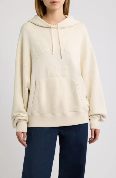 Rag & Bone University Vintage Hoodie In Ivory