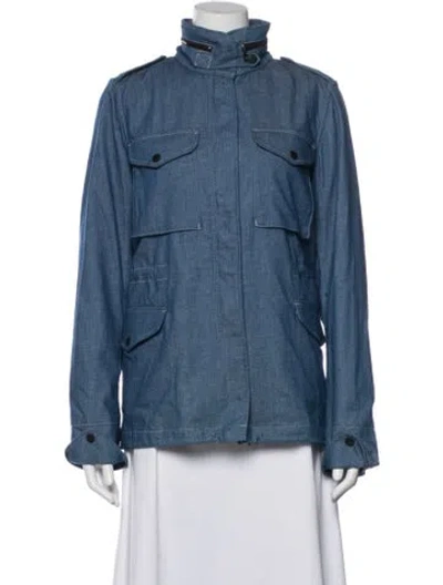 Pre-owned Rag & Bone Utility Jacket In Blue