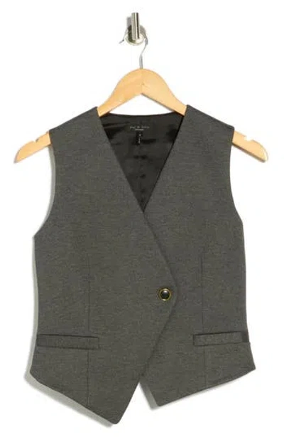 Rag & Bone Velma Ponte Vest In Gray