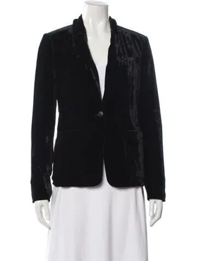 Pre-owned Rag & Bone Velvet Blazer In Blue