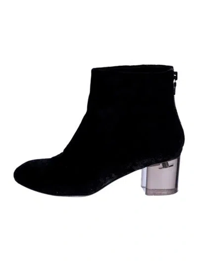 Pre-owned Rag & Bone Velvet Boots In Black