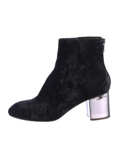 Pre-owned Rag & Bone Velvet Boots In Black