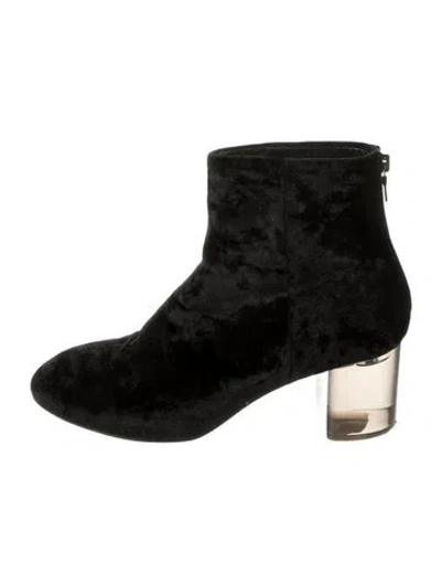 Pre-owned Rag & Bone Velvet Boots In Black