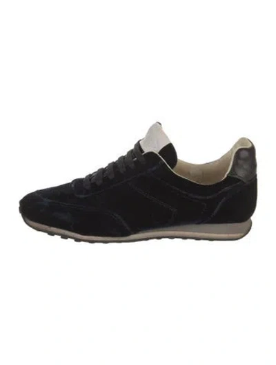 Pre-owned Rag & Bone Velvet Sneakers In Blue