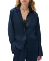 Rag & Bone Button Front Camisole Blouse In Blue