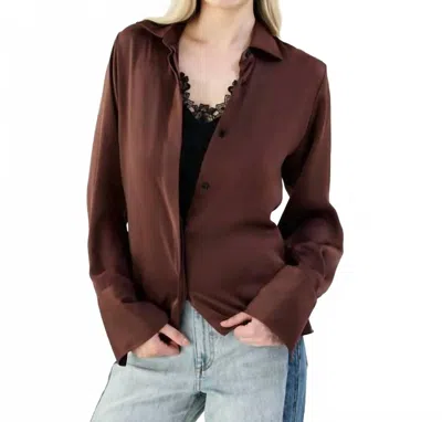 Rag & Bone Venus Blouse In Umber In Multi