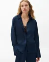 Rag & Bone Button Front Camisole Blouse In Blue