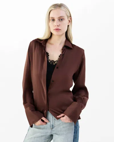 Rag & Bone Venus Lace Cami Blouse In Umber In Multi