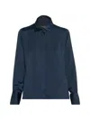 Rag & Bone Button Front Camisole Blouse In Blue