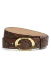 Rag & Bone Vera Leather Belt In Brown