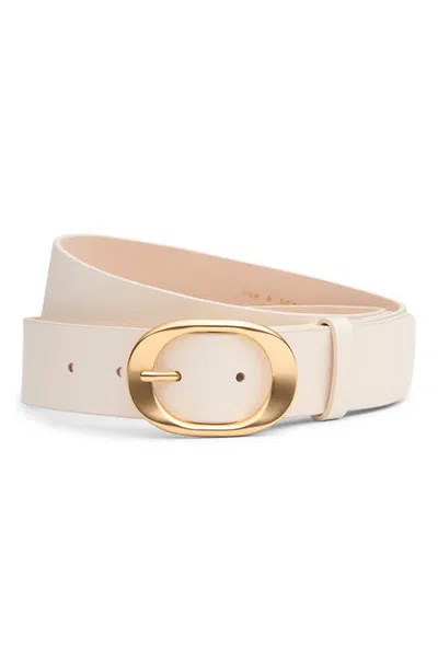 Rag & Bone Vera Leather Belt In White