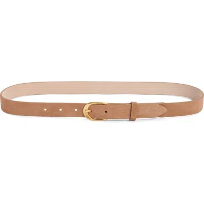 Rag & Bone Vera Slim Leather Belt In Brown