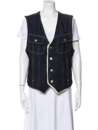 Pre-owned Rag & Bone Vest In Blue