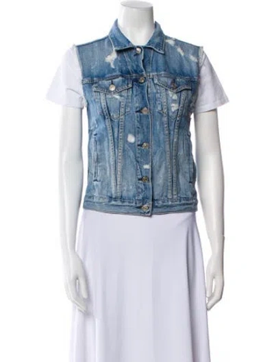 Pre-owned Rag & Bone Vest In Blue