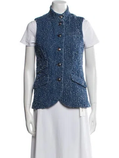 Pre-owned Rag & Bone Vest In Blue