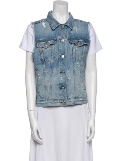 Pre-owned Rag & Bone Vest In Blue