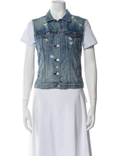 Pre-owned Rag & Bone Vest In Blue