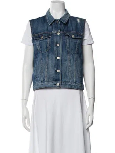 Pre-owned Rag & Bone Vest In Blue