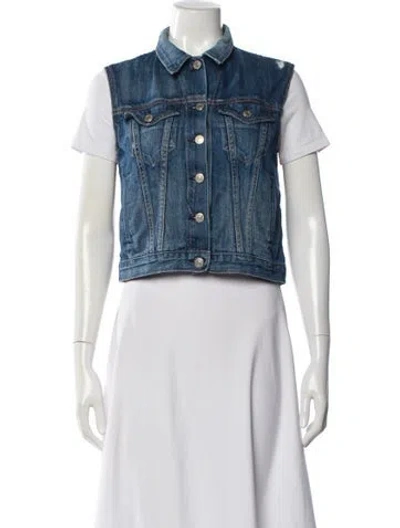 Pre-owned Rag & Bone Vest In Blue