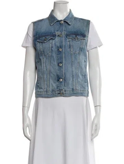 Pre-owned Rag & Bone Vest In Blue