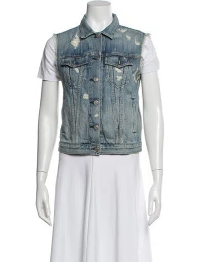 Pre-owned Rag & Bone Vest In Blue