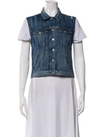 Pre-owned Rag & Bone Vest In Blue