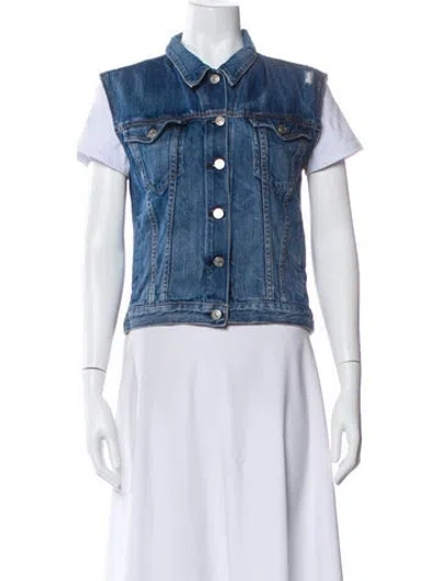 Pre-owned Rag & Bone Vest In Blue