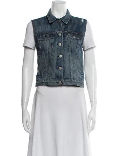 Pre-owned Rag & Bone Vest In Blue