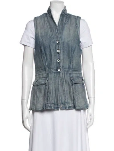 Pre-owned Rag & Bone Vest In Blue