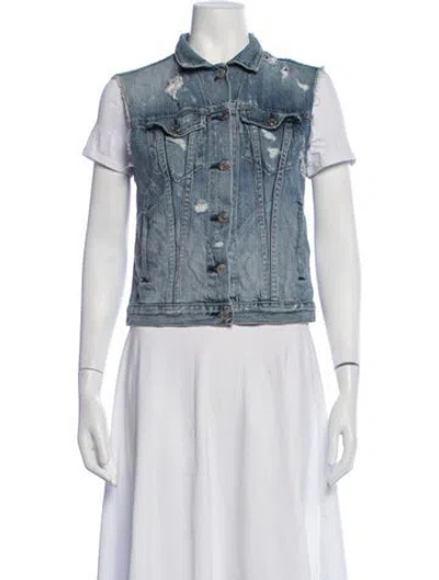 Pre-owned Rag & Bone Vest In Blue