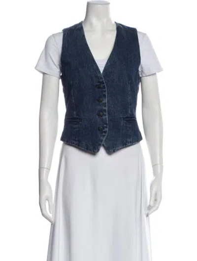 Pre-owned Rag & Bone Vest W/ Tags In Blue