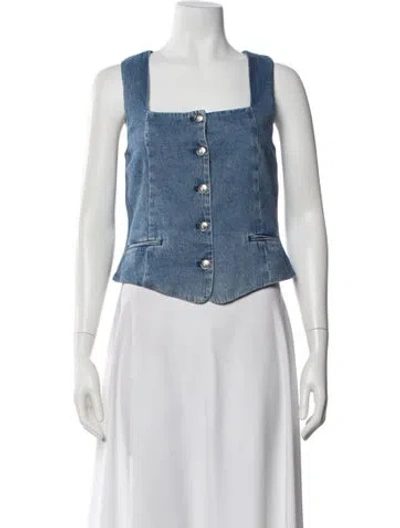 Pre-owned Rag & Bone Vest W/ Tags In Blue