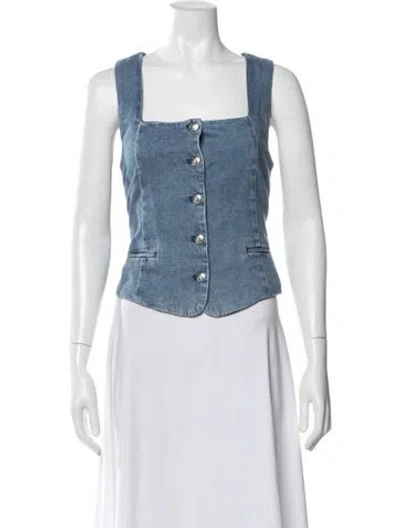 Pre-owned Rag & Bone Vest W/ Tags In Blue