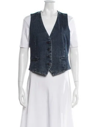 Pre-owned Rag & Bone Vest W/ Tags In Blue