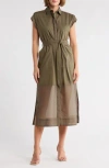 Rag & Bone Vicky Midi Dress In Green