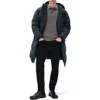 Rag & Bone Victor Down & Feather Fill Cotton Blend Coat In Black