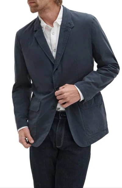 Rag & Bone Vincent Paper Cotton Blend Blazer In Blue