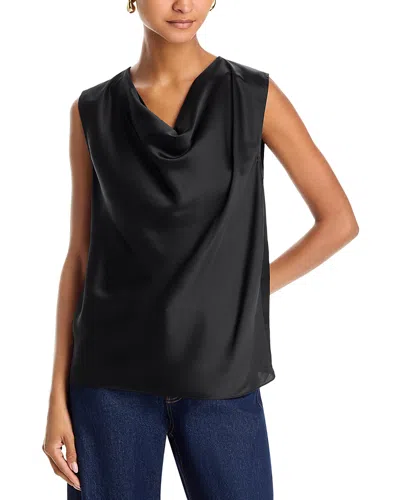 Rag & Bone Vinnie Silk Sleeveless Top In Black